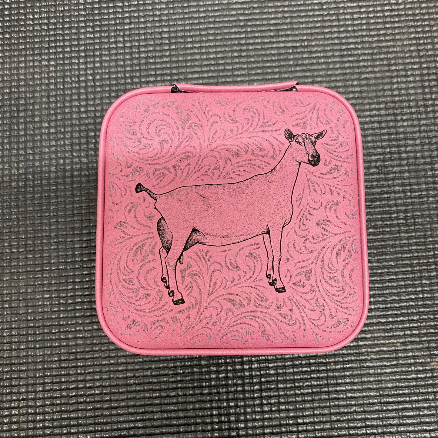 Alpine Dairy Goat Design Travel Jewelry Boxes - Ready to Ship