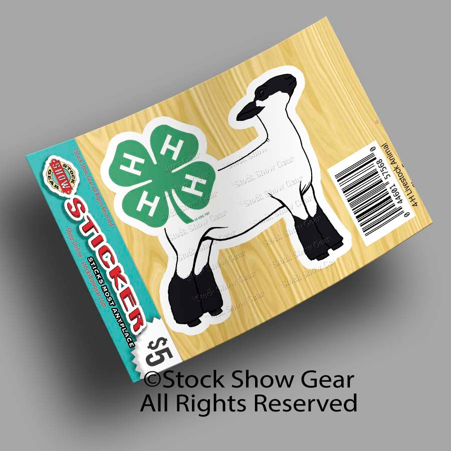 4-H Livestock Animal Stickers