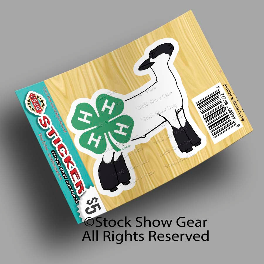 4-H Livestock Animal Stickers