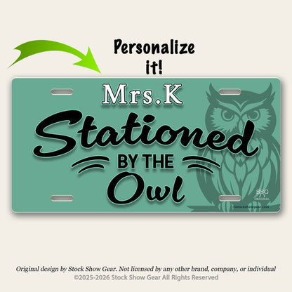 Stationed by the Owl | FFA Advisor | License Plate