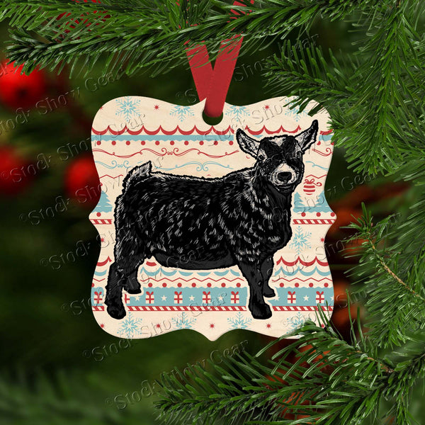 Agouti Pygmy Goat Christmas Ornaments