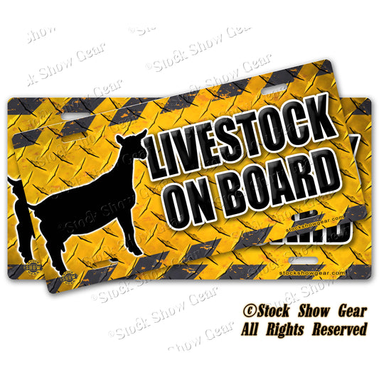 Dairy Goat Livestock Trailer Safety Signs