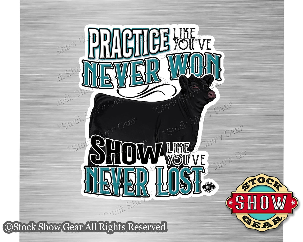 Black Angus Stickers | Stock Show Gear Designs | Ready to Ship