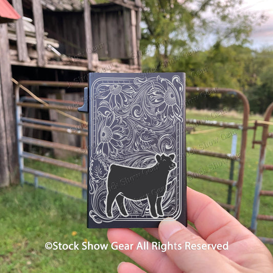 Show Heifer RFID Slim Minimalist Wallets