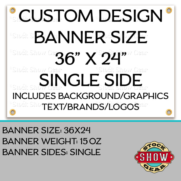 Livestock Show Stall and Farm Banners-Made to Order