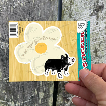 Berkshire Pig Sticker Designs