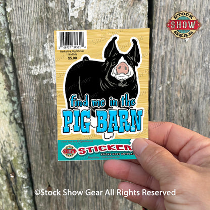 Berkshire Pig Sticker Designs
