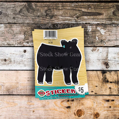 Black Angus Stickers | Stock Show Gear Designs | Ready to Ship