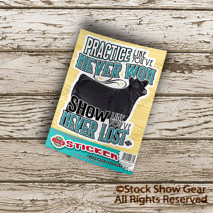 Black Angus Stickers | Stock Show Gear Designs | Ready to Ship