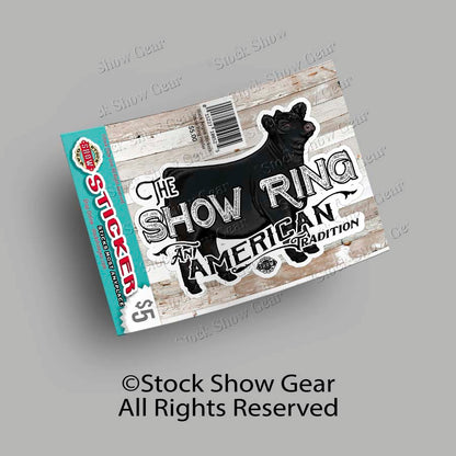 Black Angus Stickers | Stock Show Gear Designs | Ready to Ship