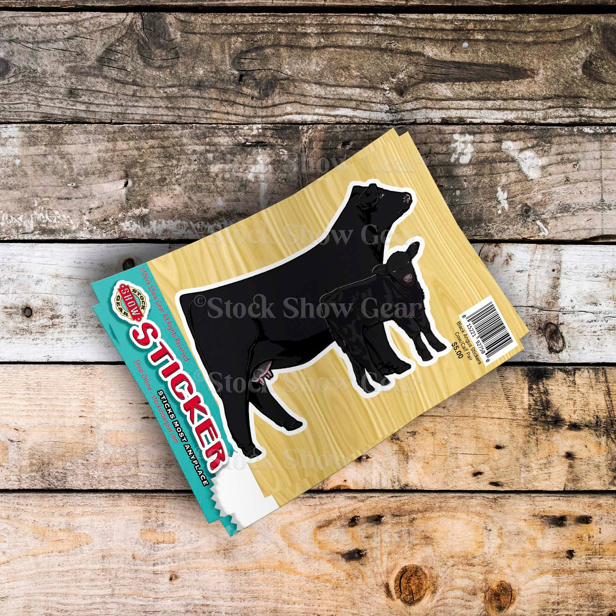 Black Angus Stickers | Stock Show Gear Designs | Ready to Ship