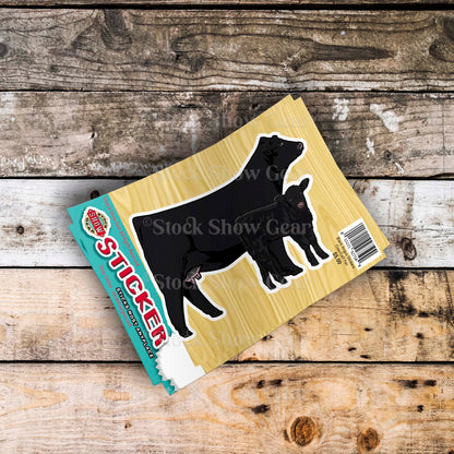 Black Angus Stickers | Stock Show Gear Designs | Ready to Ship