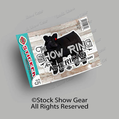 Black Angus Stickers | Stock Show Gear Designs | Ready to Ship
