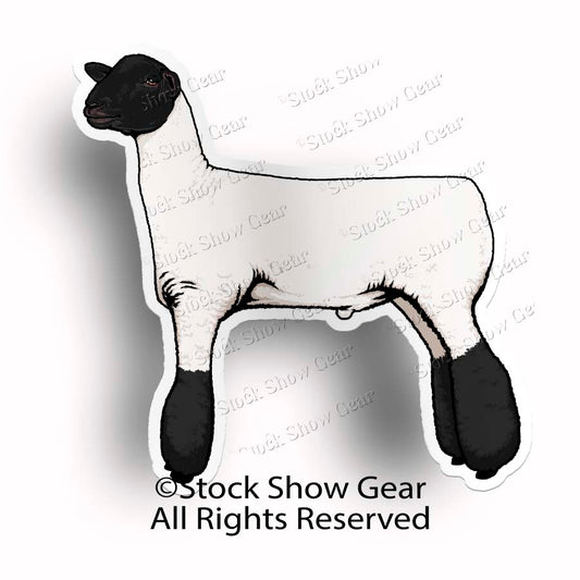 Black Face Lamb Stickers