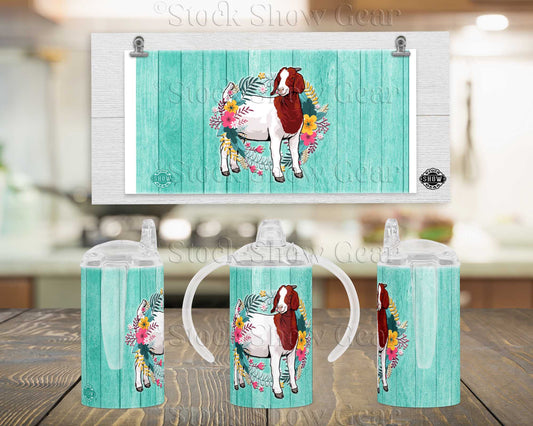 Red Traditional Boer "Happy Wreath" Kids Tumbers