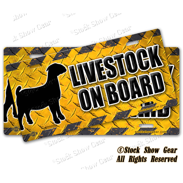 Goat Livestock Trailer Safety Signs