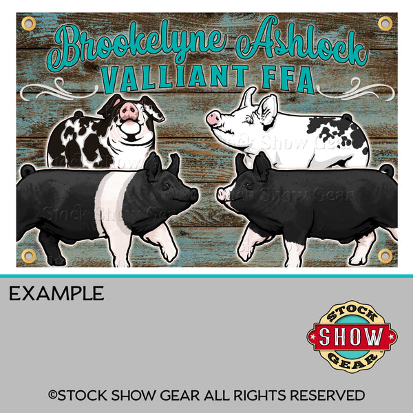 Livestock Show Stall and Farm Banners-Made to Order