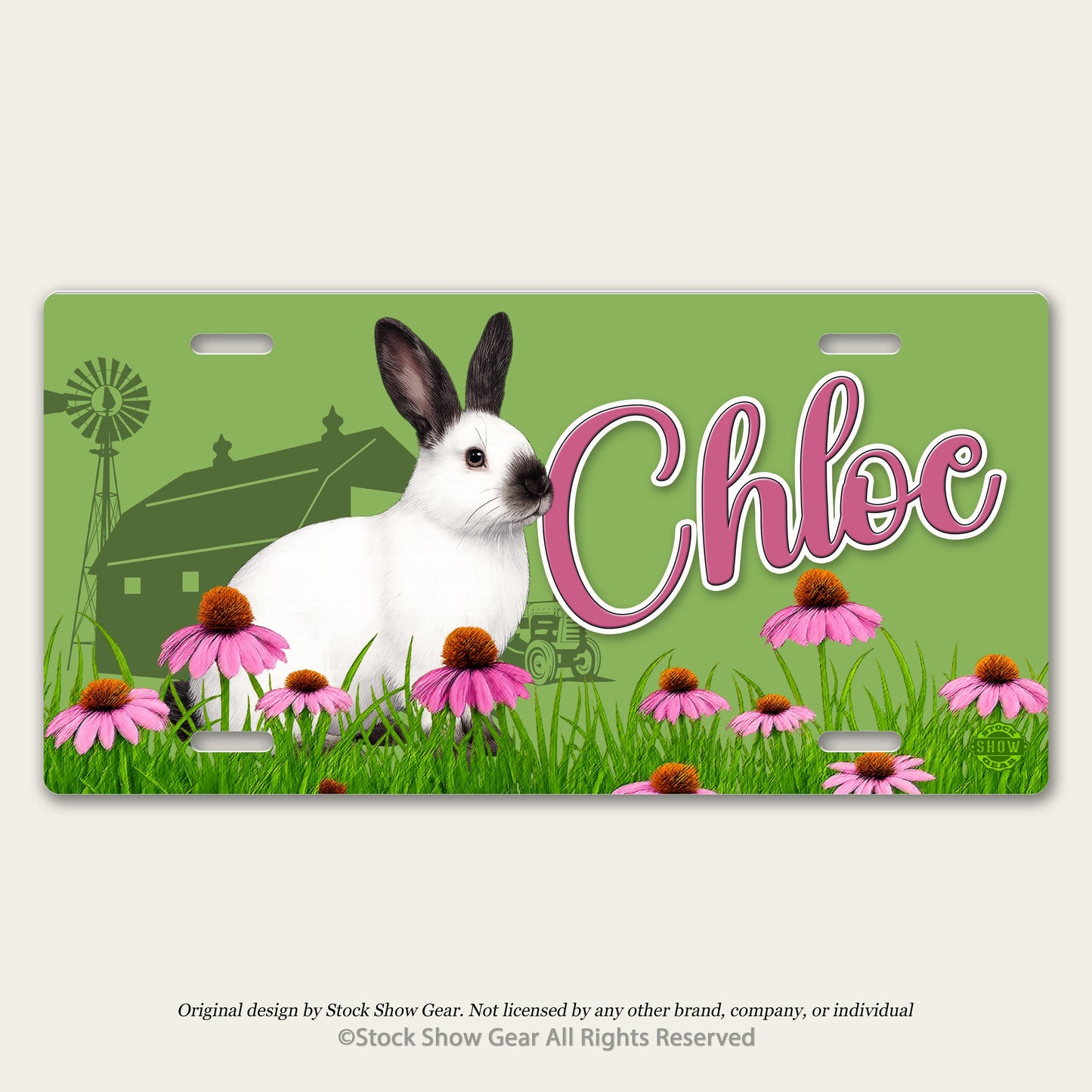 Californian Rabbit License Plates|Pen Signs|Room Signs