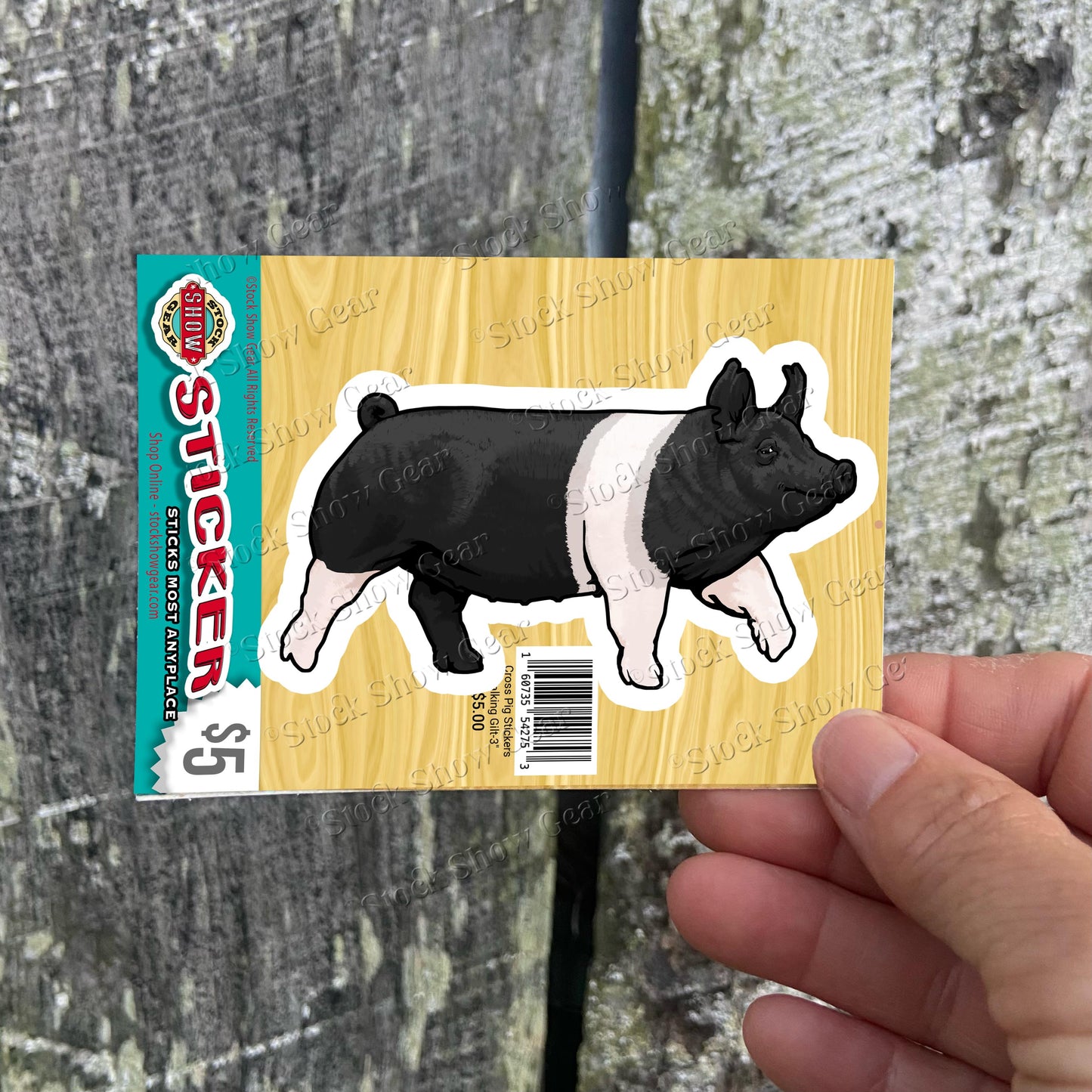 Cross Pig Stickers