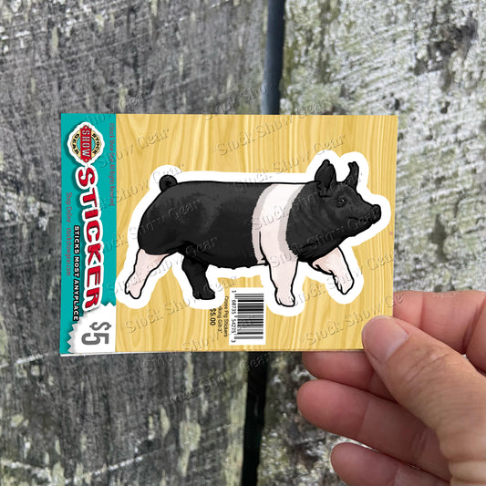 Cross Pig Stickers