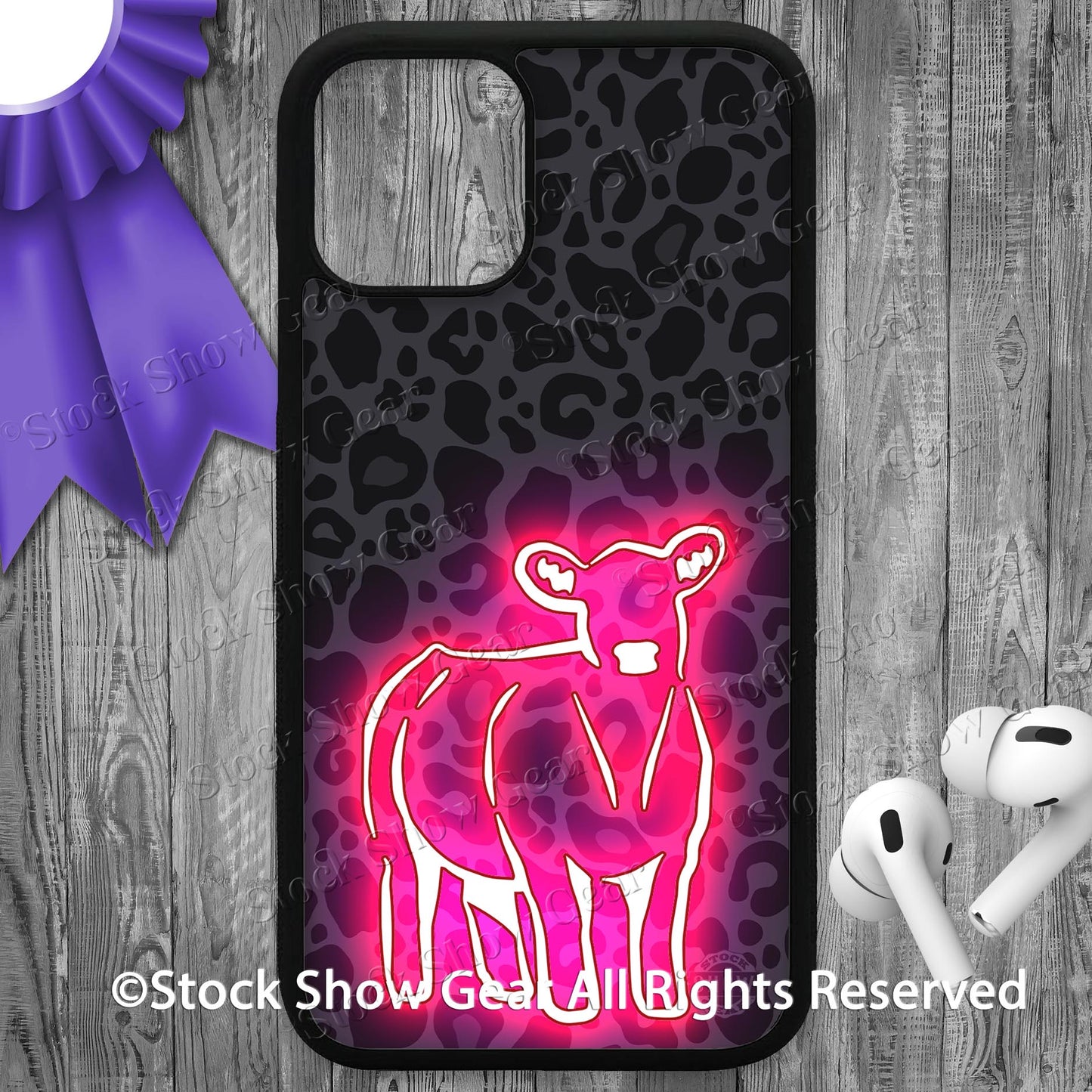 Show Steer "Black-Leopard-Neon" Phone Cases-iPhone and Samsung