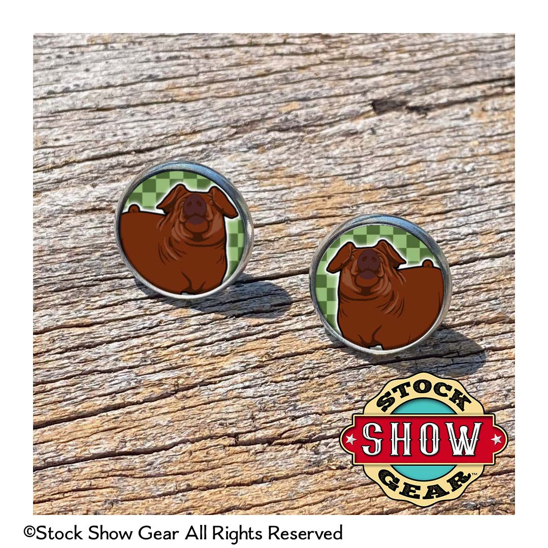Pig Epoxy Earrings