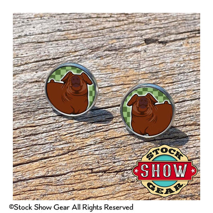 Pig Epoxy Earrings