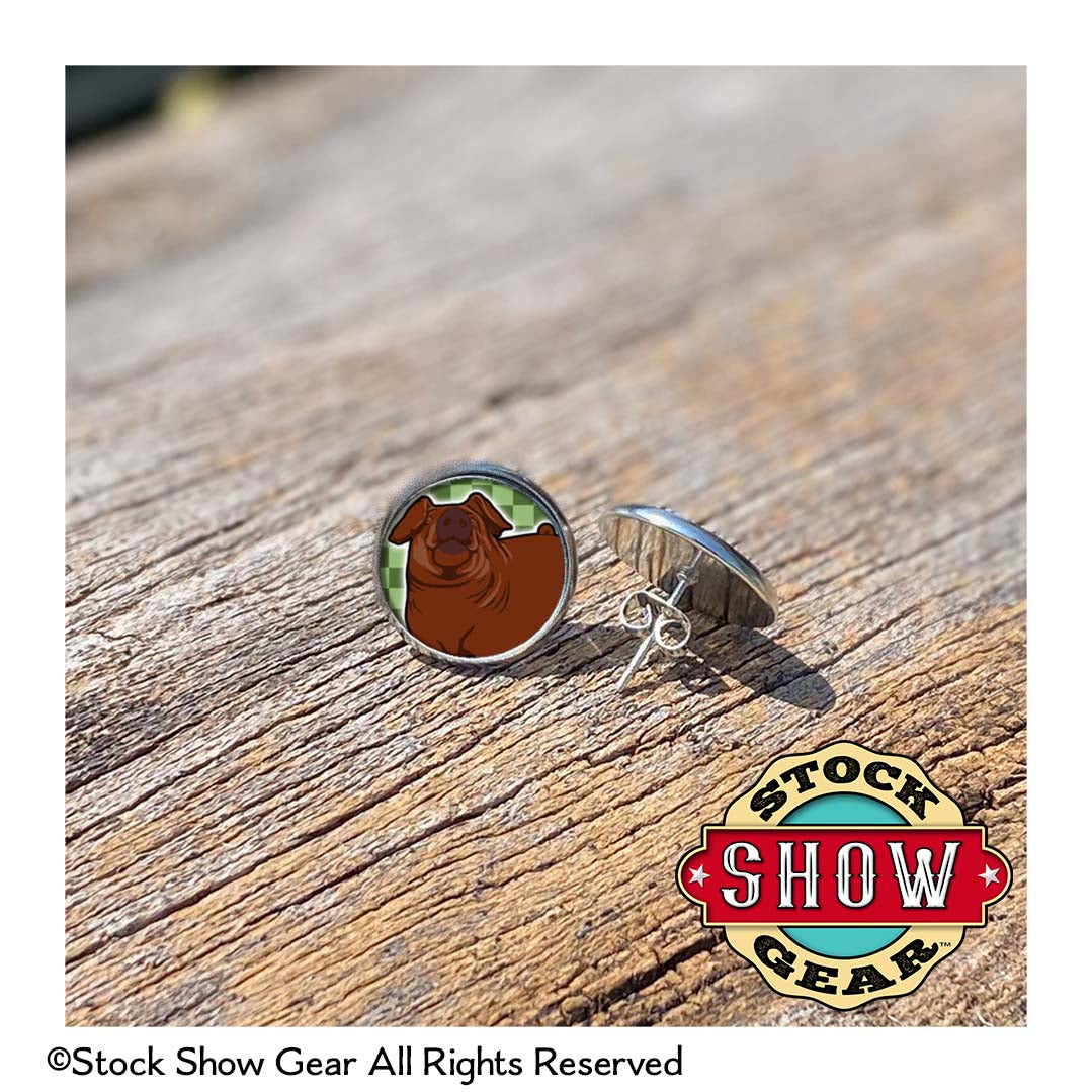 Pig Epoxy Earrings