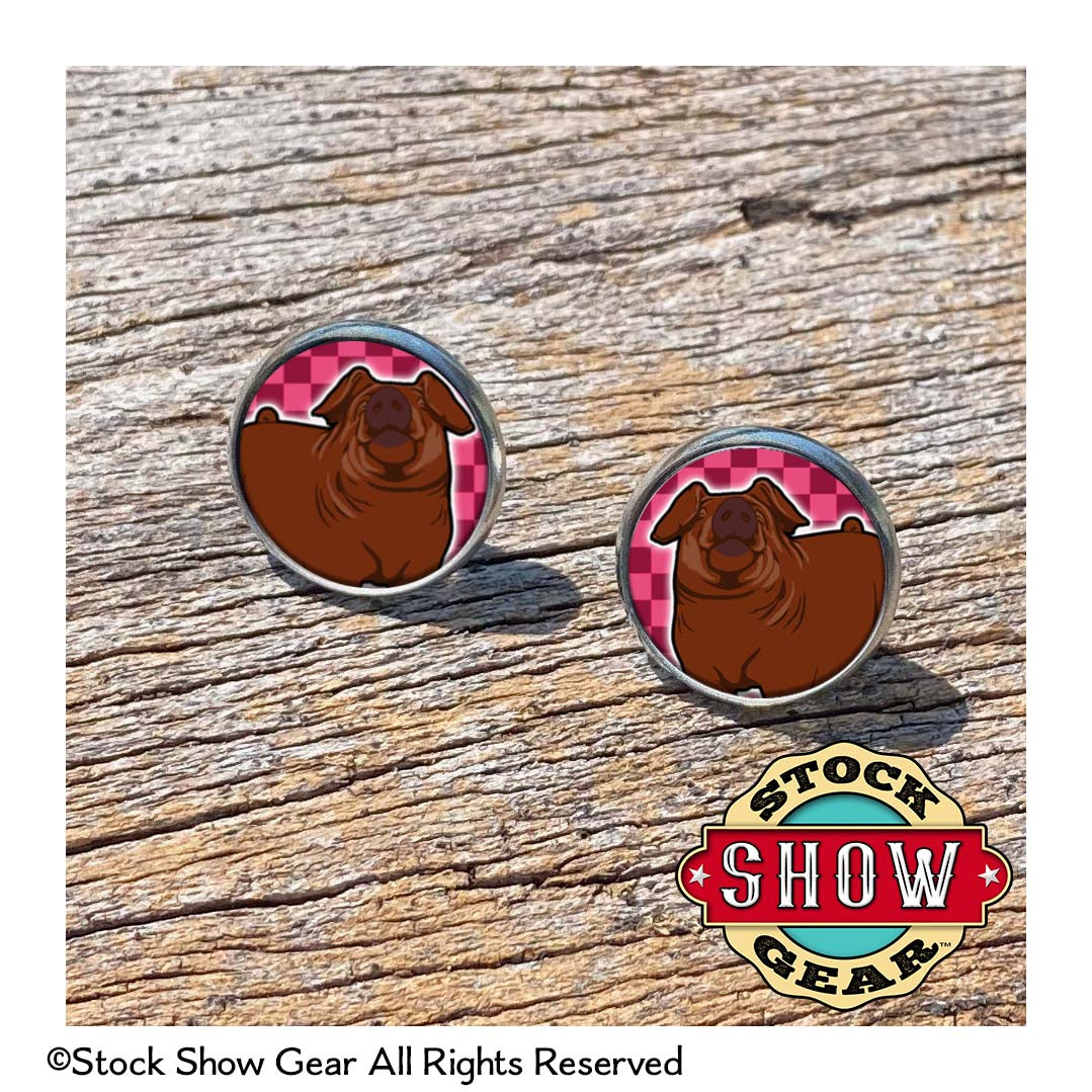 Pig Epoxy Earrings