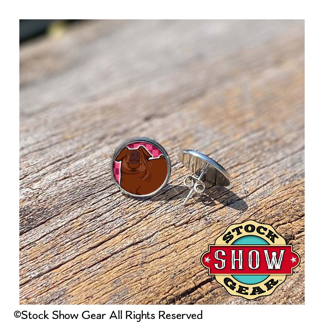 Pig Epoxy Earrings