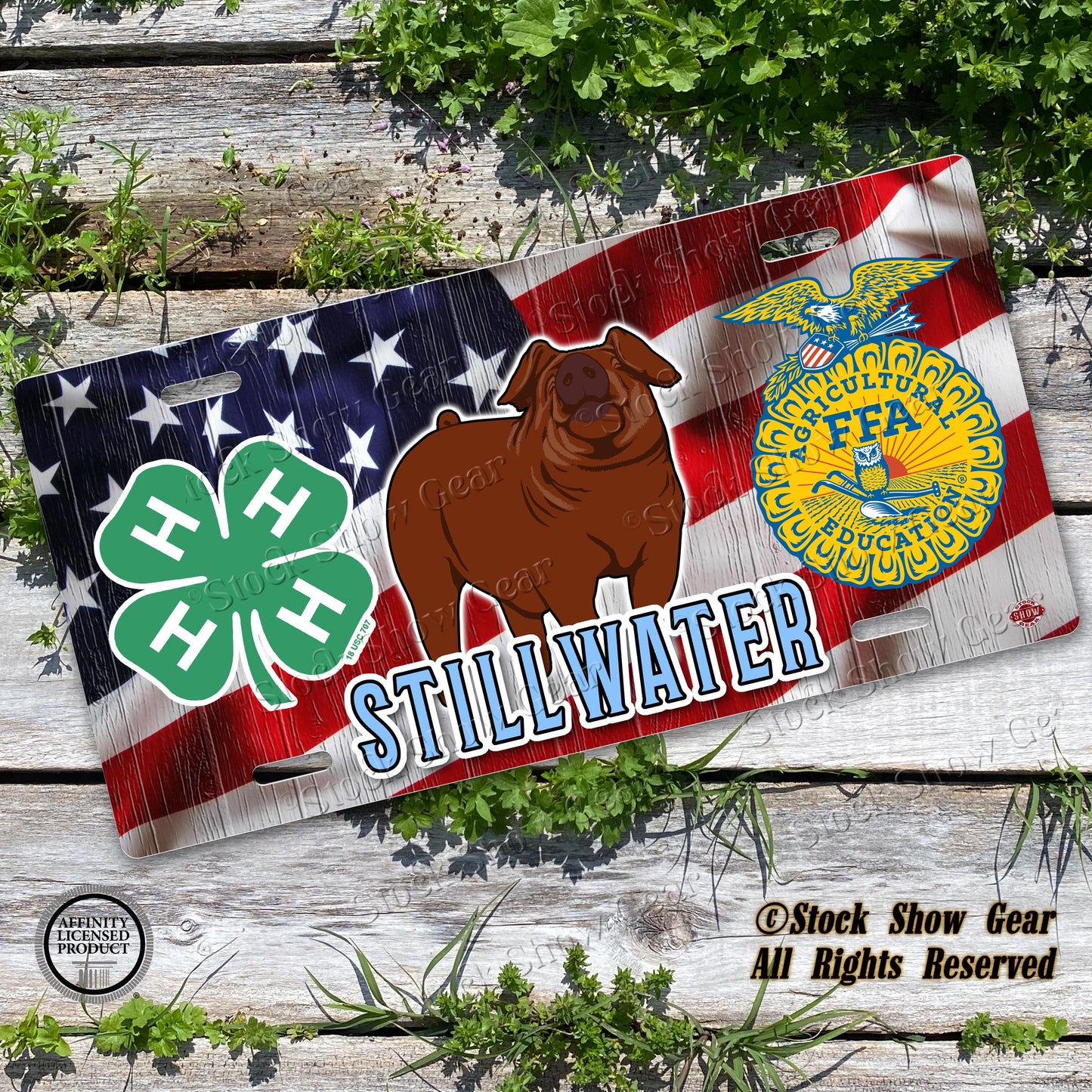 Duroc FFA and 4-H License Plate-Pen Sign
