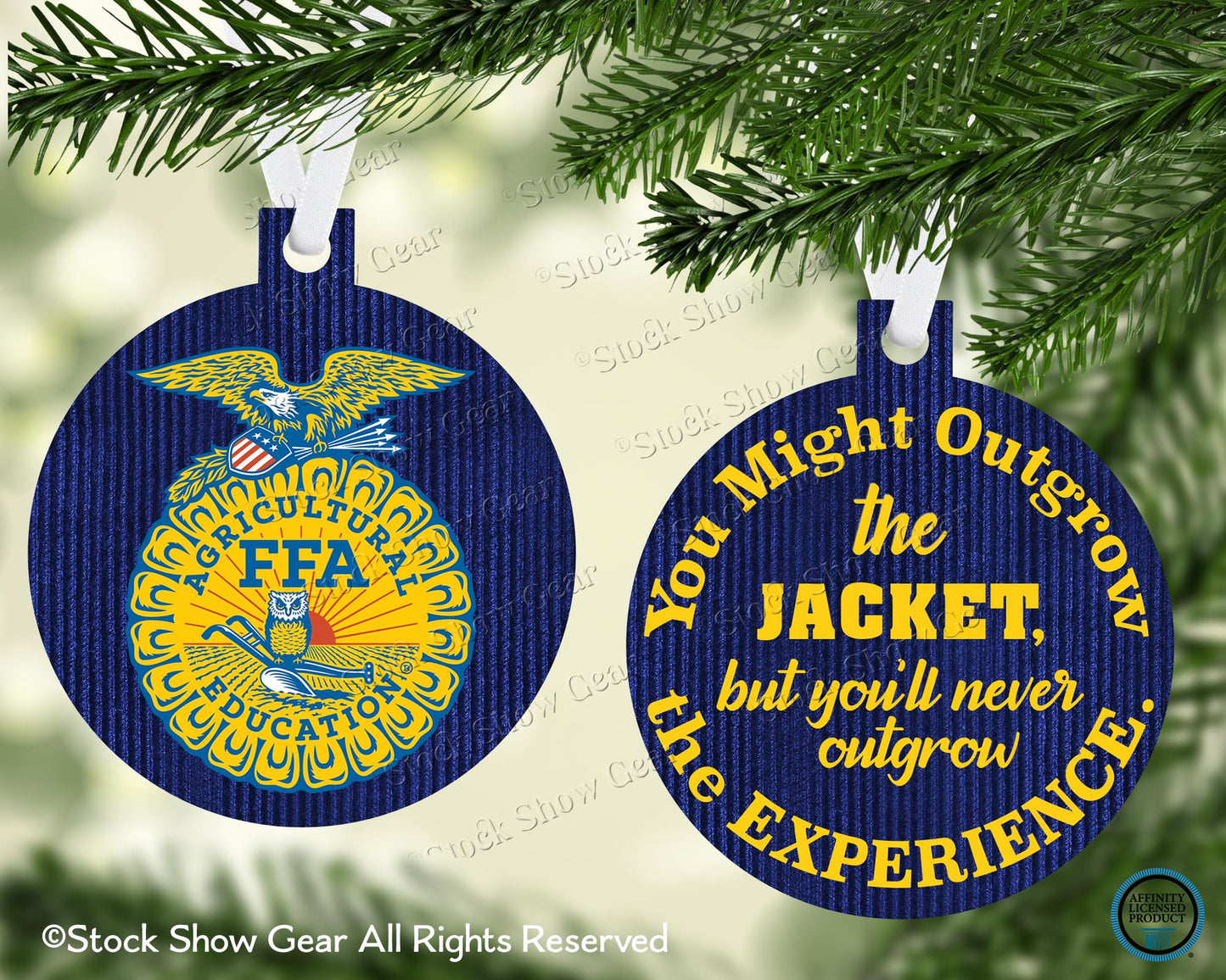 National FFA™ Outgrow-Jacket-Chrismas Ornament-Personalization Available
