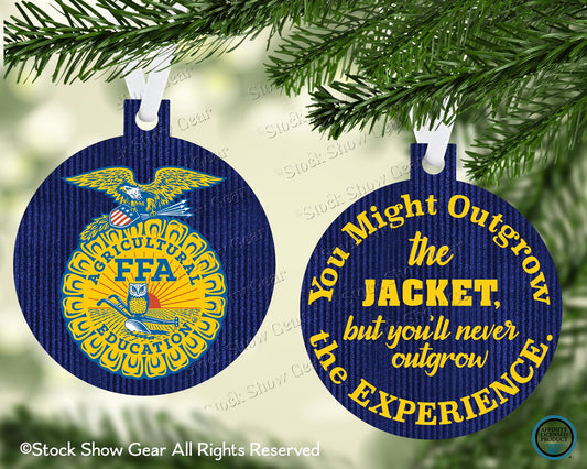 National FFA™ Outgrow-Jacket-Chrismas Ornament-Personalization Available
