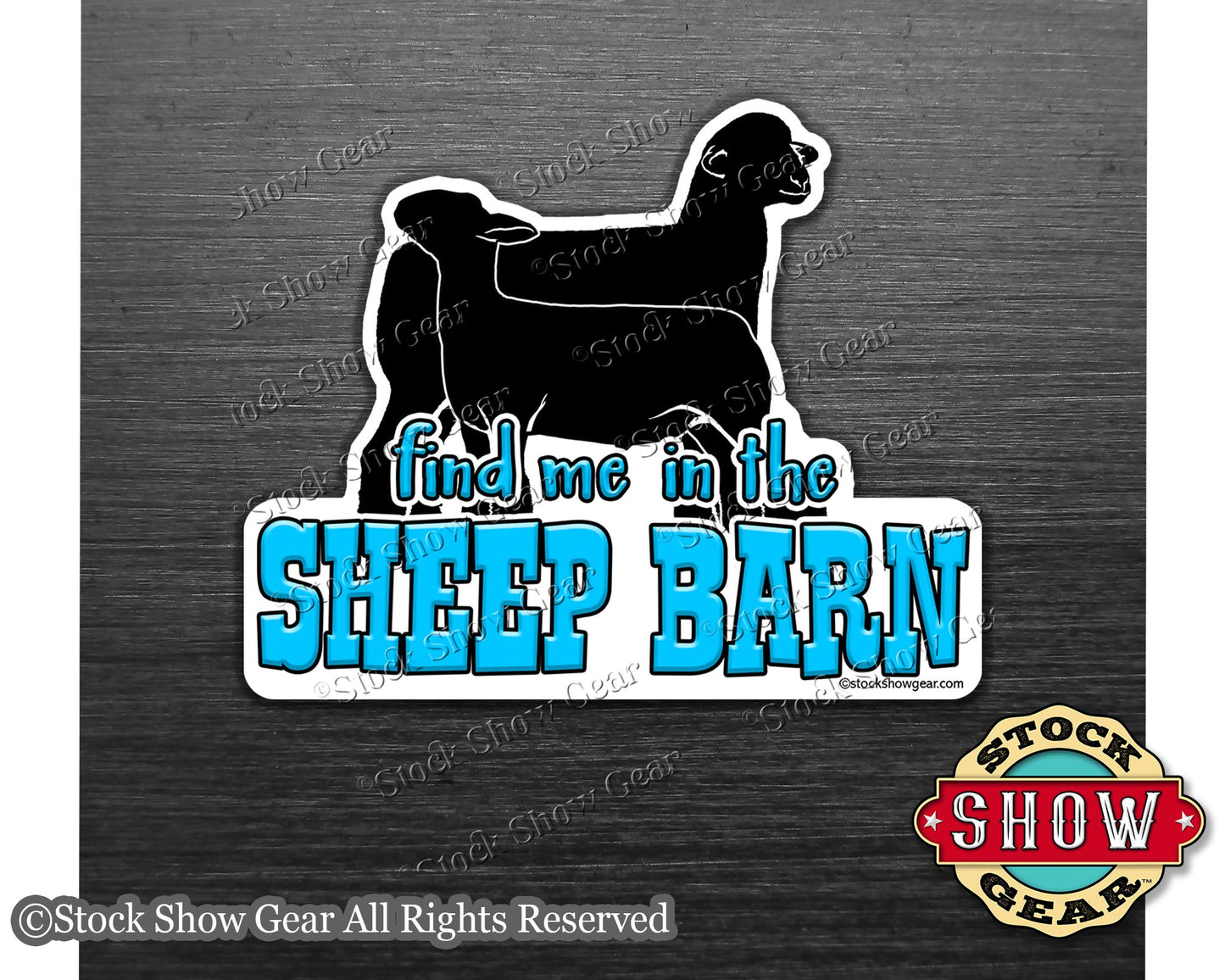 3" Rubber Magnets - Show Lamb Themed - Short Run