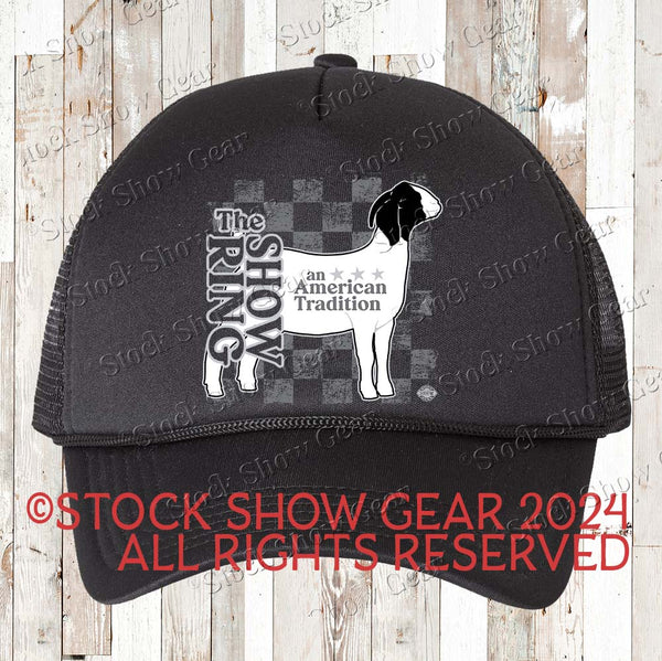 Livestock Show Ring Checkerboard Hats