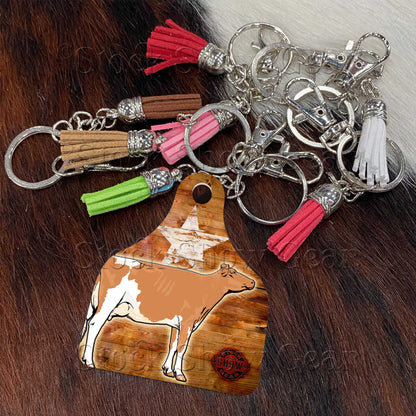Guernsey Cow Keychains