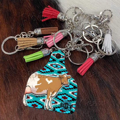 Guernsey Cow Keychains