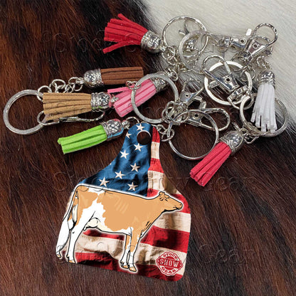 Guernsey Cow Keychains