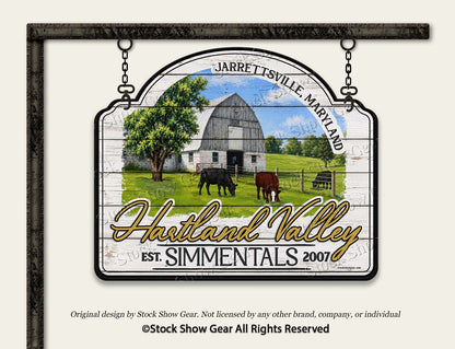 Custom Contour Stock Show Stall and Farm Signs-Made to Order