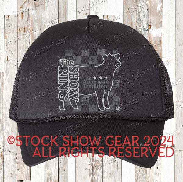 Livestock Show Ring Checkerboard Hats