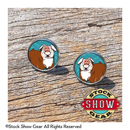 Pig Epoxy Earrings
