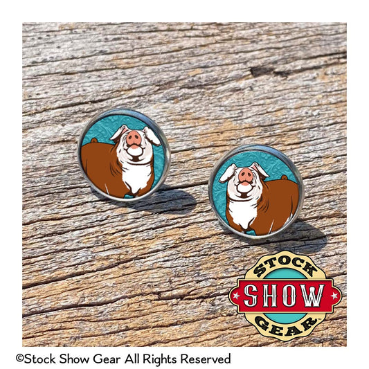 Pig Epoxy Earrings
