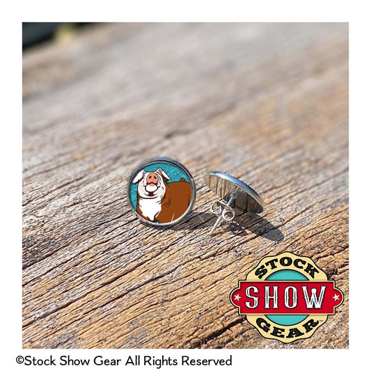 Pig Epoxy Earrings