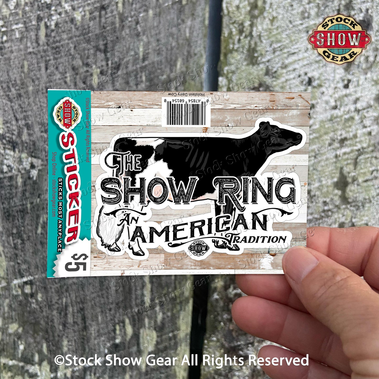 Black and White Holstein Dairy Cow Stickers - Variety Designs