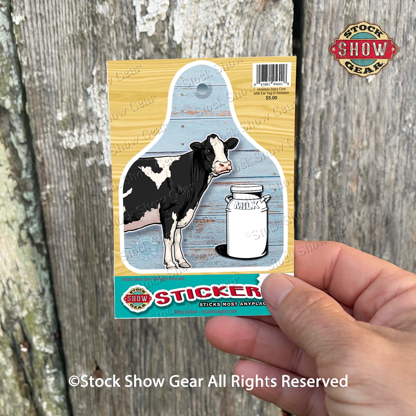 Black and White Holstein Dairy Cow Stickers - Variety Designs