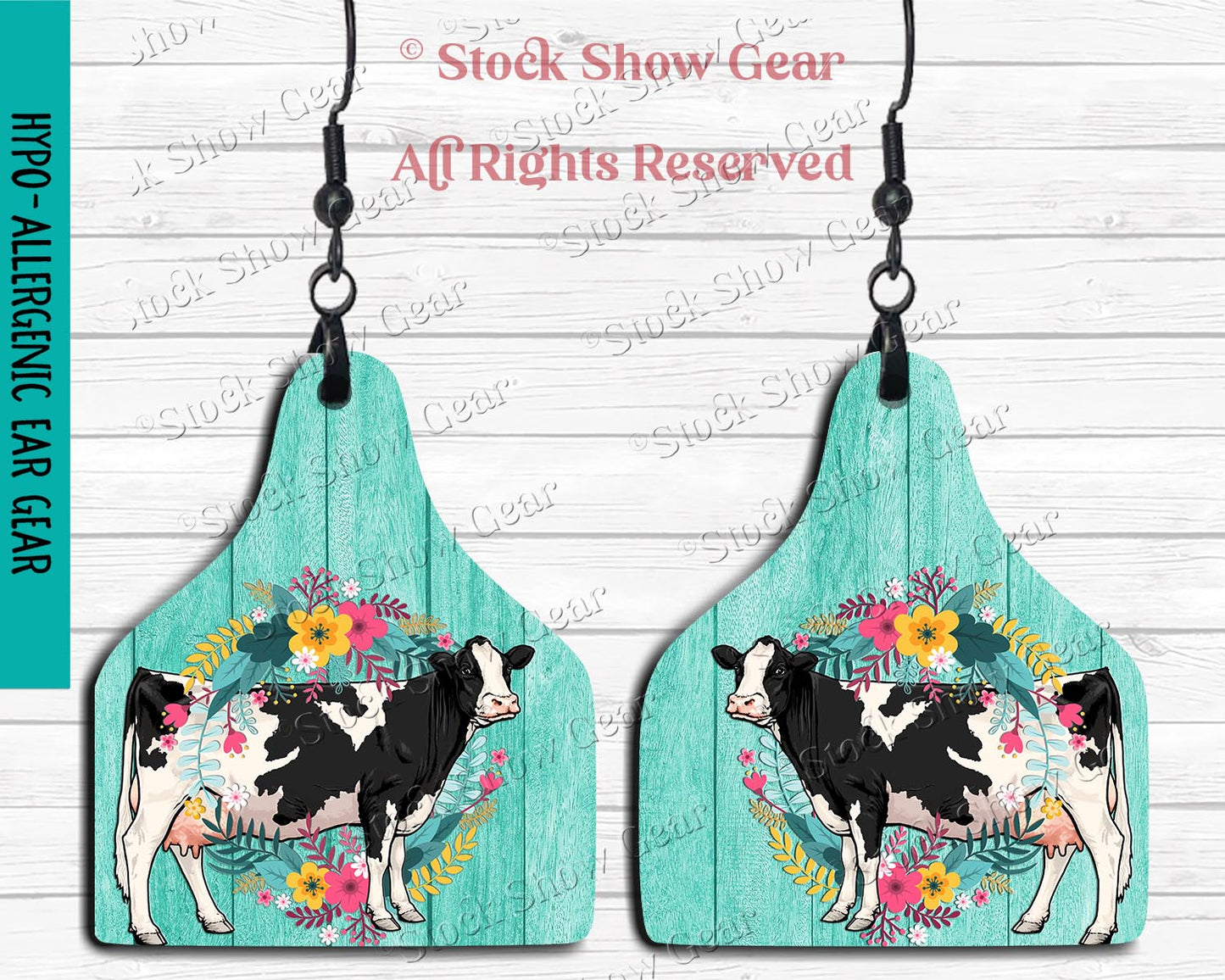 Holstein Dairy Cow Earrings - Variety Designs