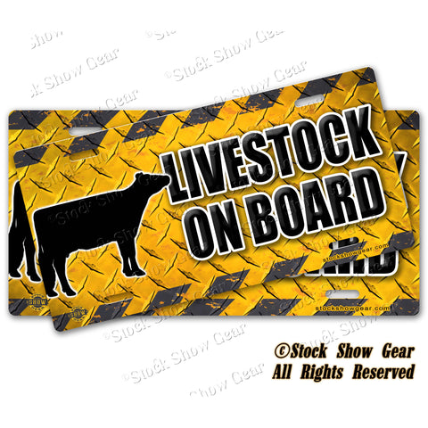 Dairy Cattle Livestock Trailer Safety Signs
