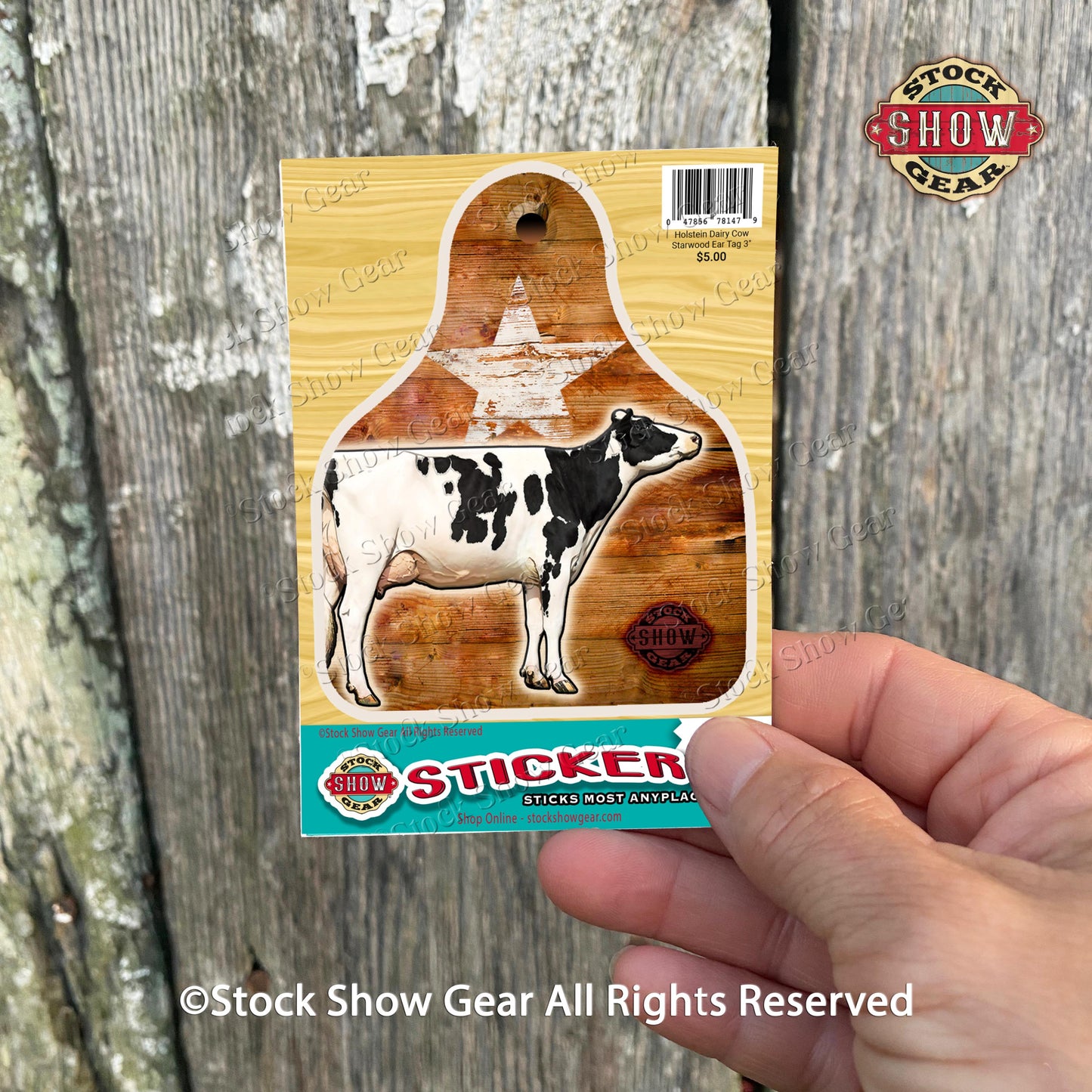 Black and White Holstein Dairy Cow Stickers - Variety Designs