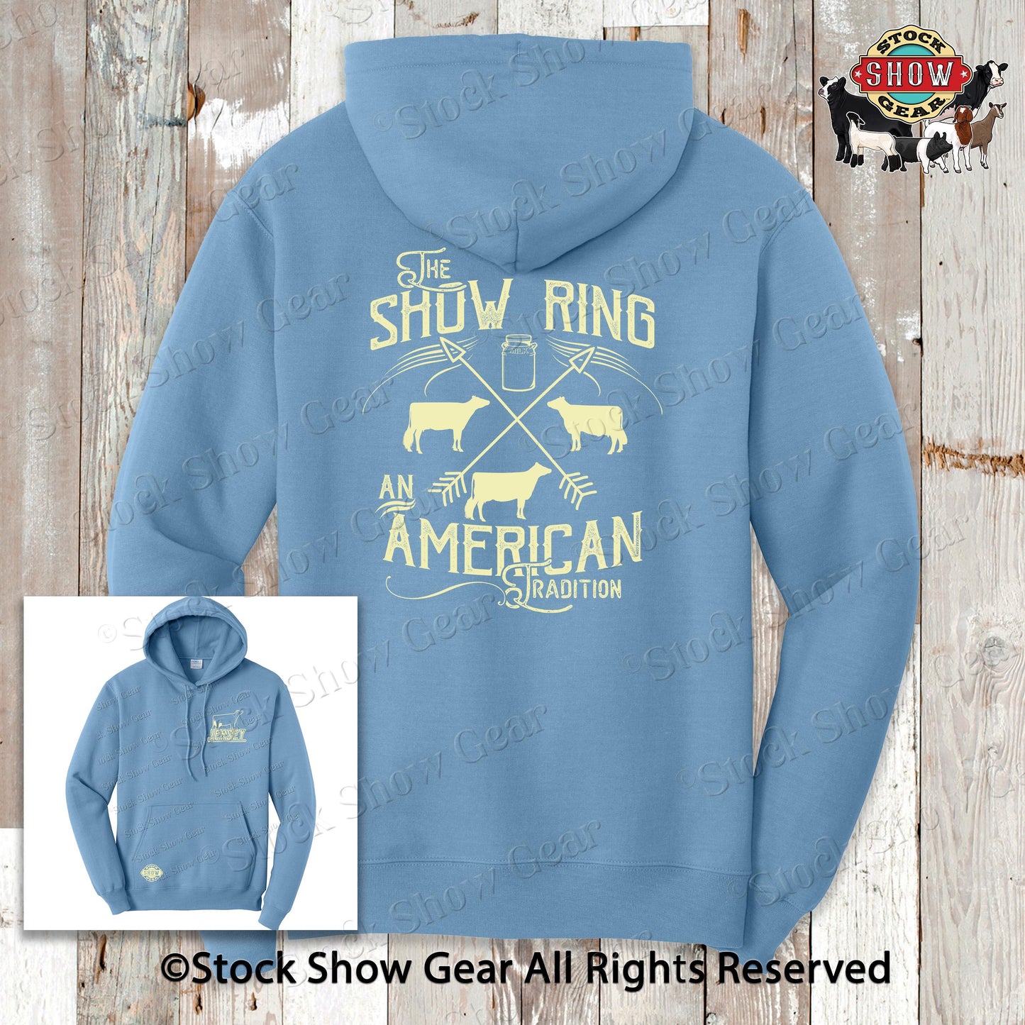 Dairy Cattle Apparel - Original "Show Ring-American Tradition" Design- Adult-Youth Sizes