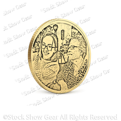 Brass Memory Coins - Loved One Loss - Case Included